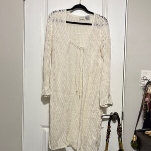 White Stag Cream Long Sleeve Knit Dress